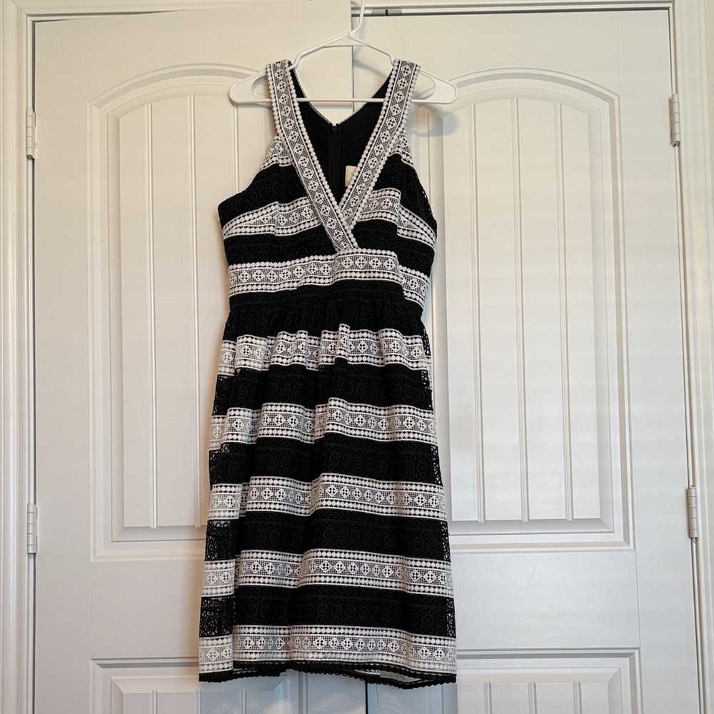 Kate Spade Black and White Lace Dress